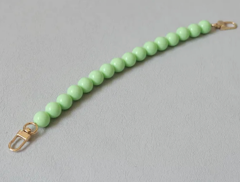 Taschenanhänger Perlen mintgrün