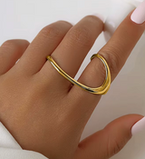 Fingerring  Extravagant goldfarben