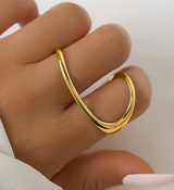 Fingerring  Extravagant goldfarben