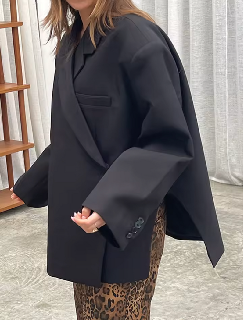 Blazer Oversized Schwarz