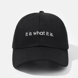 Cap Schwarz "it is what it is"