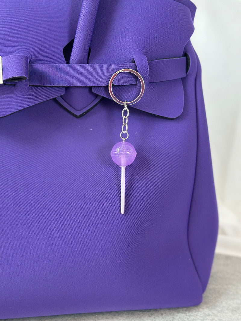 Taschenanhänger Lolli Lila