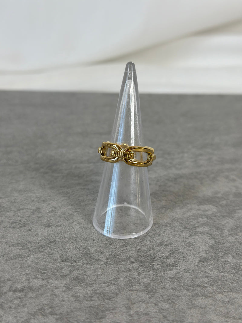 Fingerring Kettendesign geschlossen