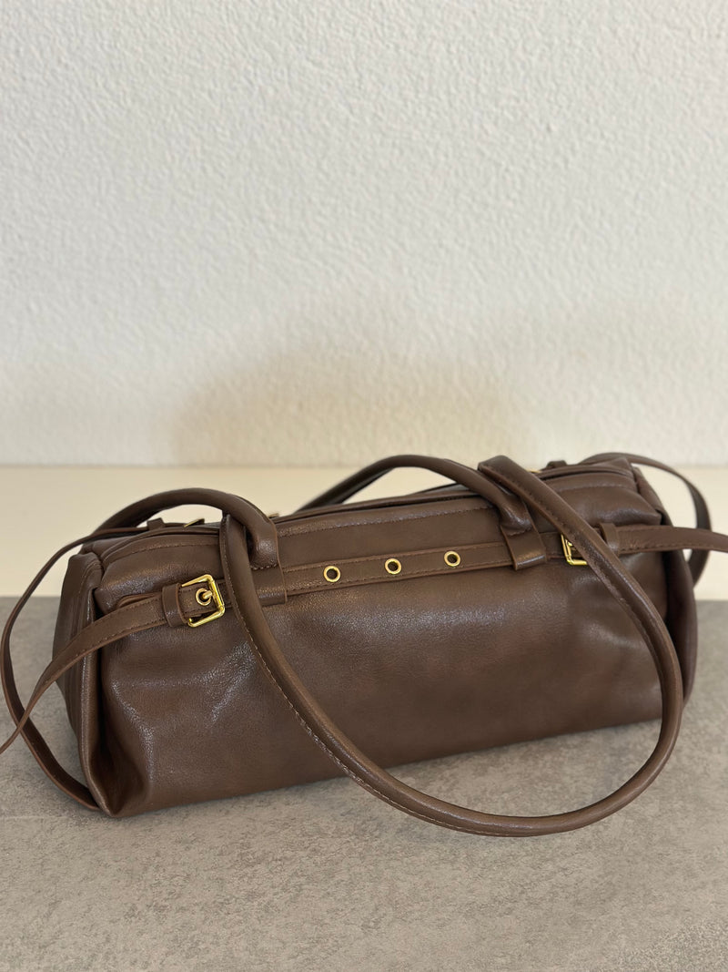 Handtasche braun Baguette Style