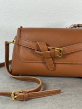 Handtasche Camel mit Gürteldetails